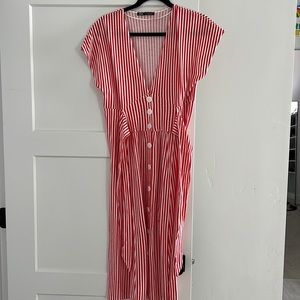 Zara stripped dress size L